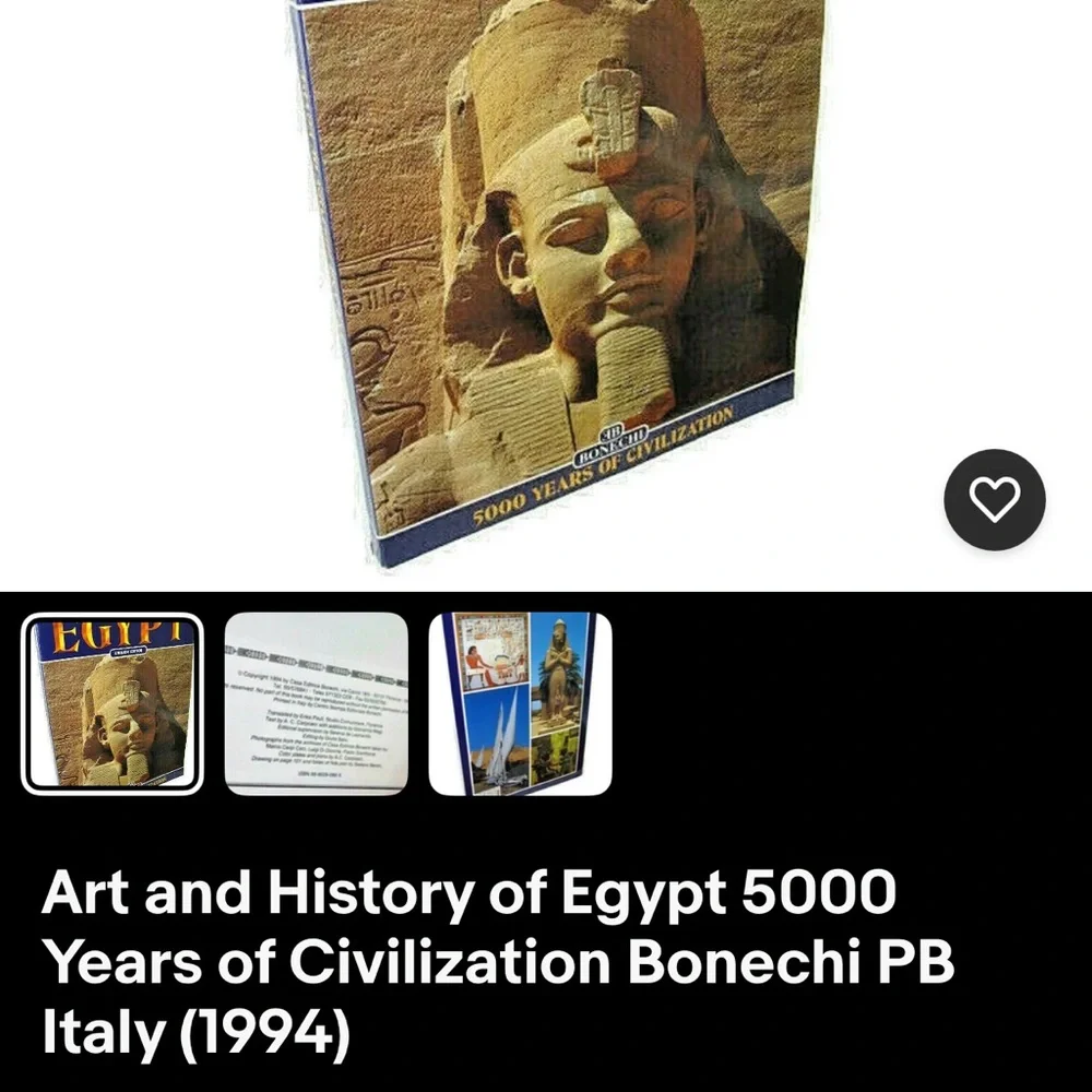 ART AND HISTORY OF EGYPT 5000 YEARS OF CIVILIZATION paperback book Bonechi